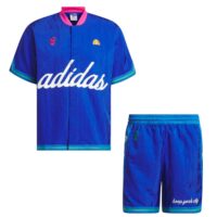 bộ quần áo adidas hoop york city short sleeve warm-up 'blue' it9956/ it9952