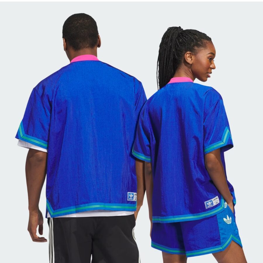 bộ quần áo adidas hoop york city short sleeve warm-up 'blue' it9956/ it9952