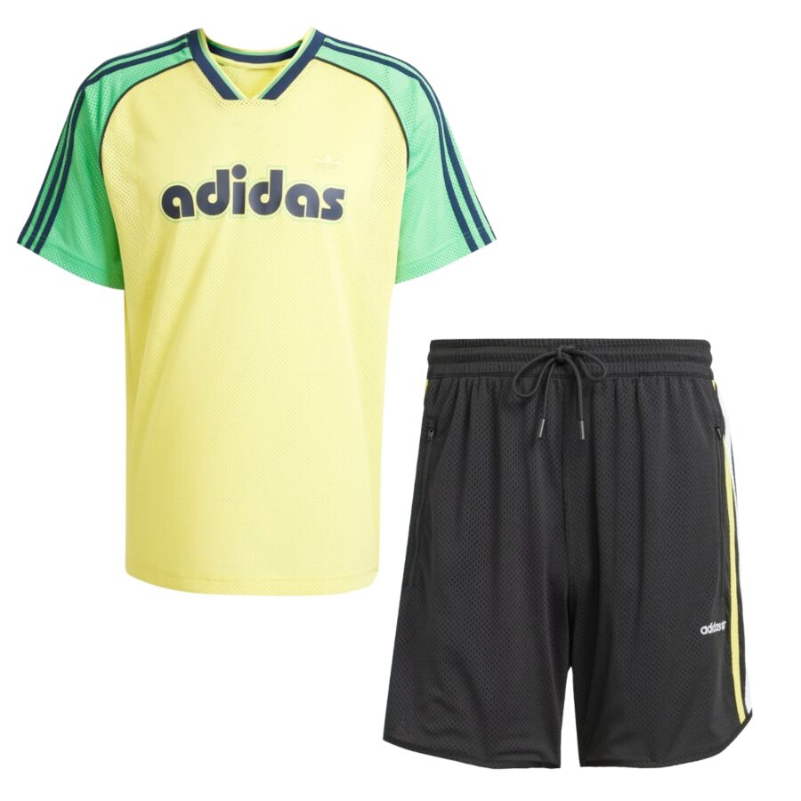 bộ quần áo adidas jersey 'yellow black' jd0813/ jc8386