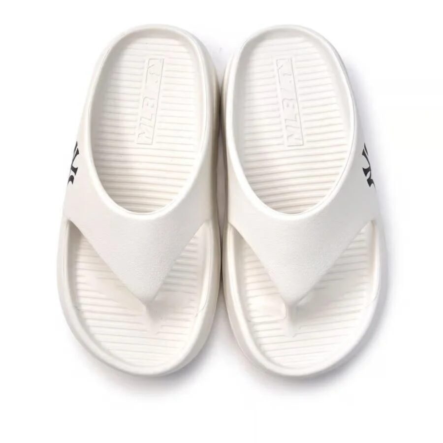 dép mlb skipper flip flop new york yankess white 3alps0253-50whs