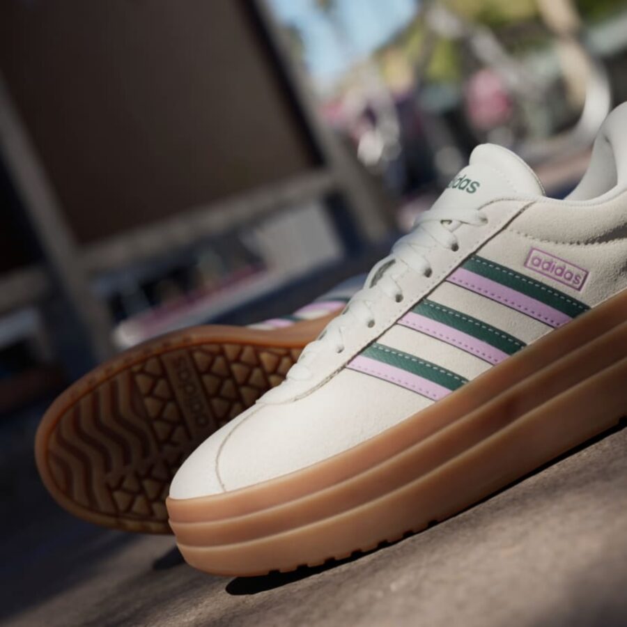 giày adidas vl court bold 'off white collegiate green' ji1788