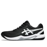 giày asics gel dedicate 8 mens 'black white' 1041a408-001