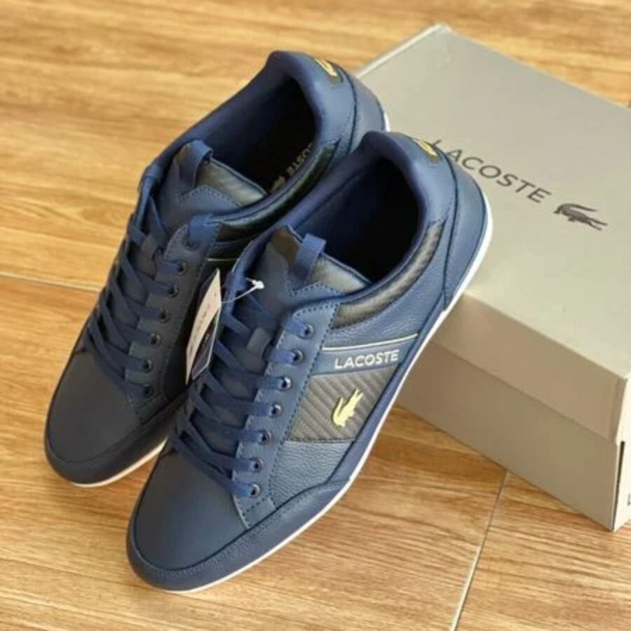 giày lacoste chaymon leather and carbon fibre sneakers 7-40cma0043-nb0