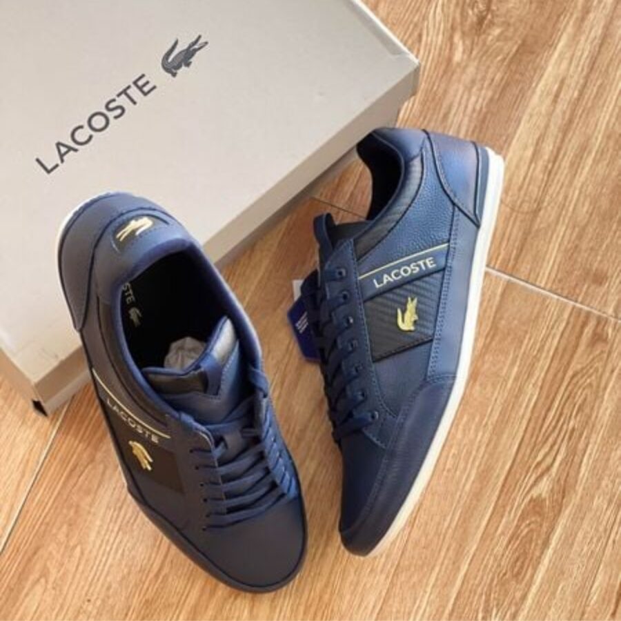 giày lacoste chaymon leather and carbon fibre sneakers 7-40cma0043-nb0