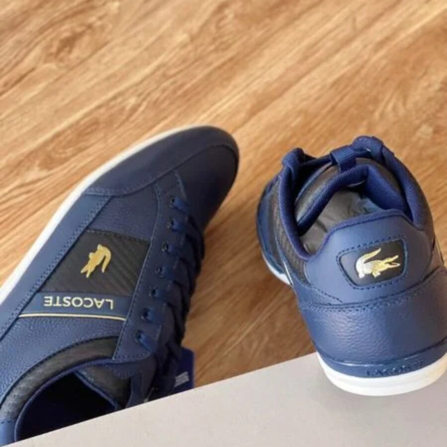 giày lacoste chaymon leather and carbon fibre sneakers 7-40cma0043-nb0
