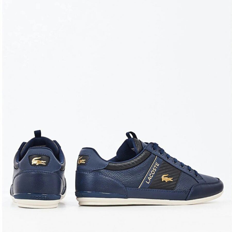giày lacoste chaymon leather and carbon fibre sneakers 7-40cma0043-nb0