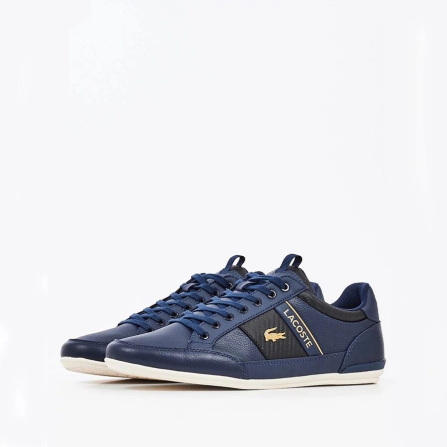 giày lacoste chaymon leather and carbon fibre sneakers 7-40cma0043-nb0
