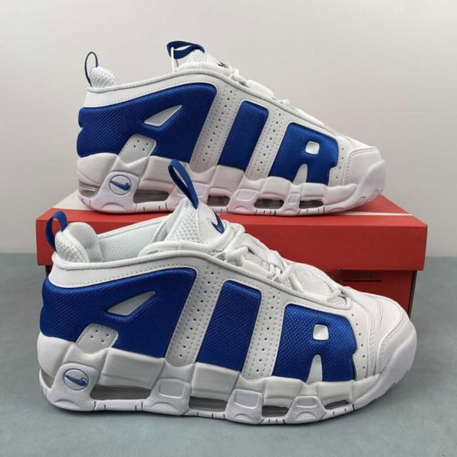 giày nike air more uptempo low white hyper royal fz3055-101