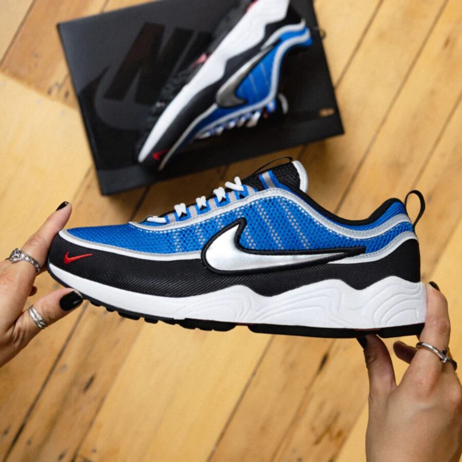 giày nike air zoom spiridon 'black signal blue' hf9117-400