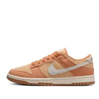 giày nike dunk low mesh & canvas amber brown hj5864-200