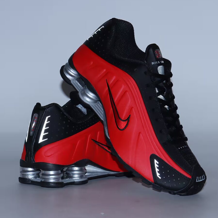 giày nike shox r4 'black red' hq1988-600