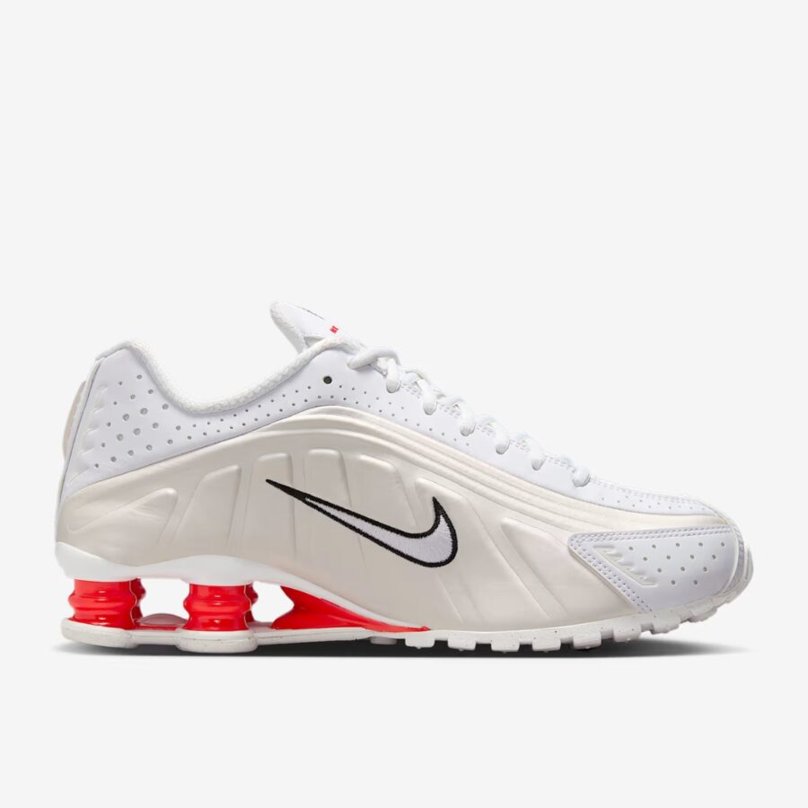 giày nike shox r4 white picante red ar3565-103