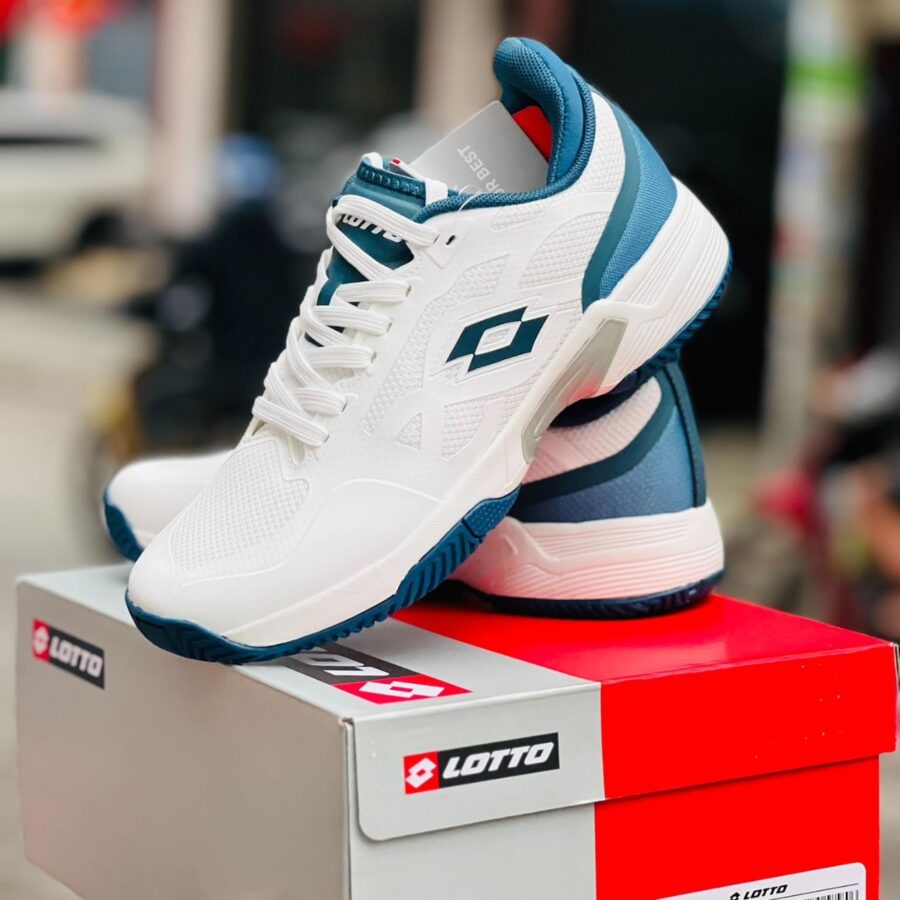 giày pickleball lotto enrico (a/w) white/blue lotte250501w