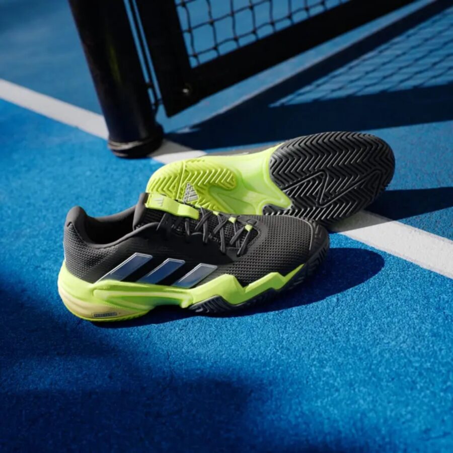 giày tennis/pickleball adidas barricade 13 'core black lucid lemon' ih2559