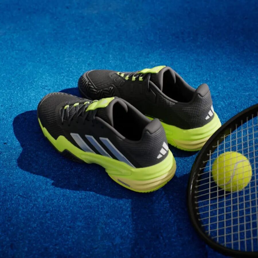 giày tennis/pickleball adidas barricade 13 'core black lucid lemon' ih2559