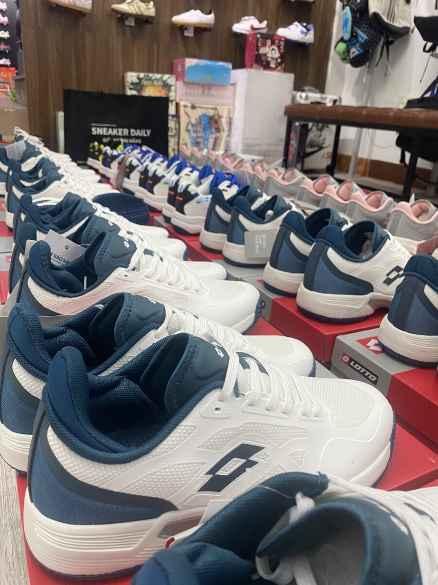 giày pickleball lotto enrico (a/w) white/blue lotte250501w