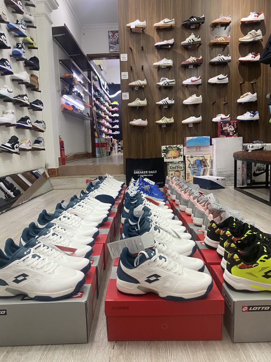 giày pickleball lotto enrico (a/w) white/blue lotte250501w