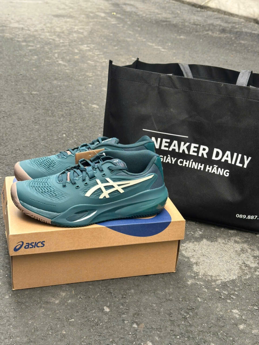 giày tennis/pickleball asics gel-resolution x men's "green" 1041a481-300