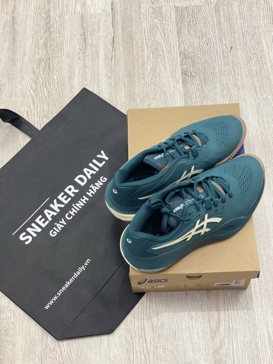 giày tennis/pickleball asics gel-resolution x men's "green" 1041a481-300