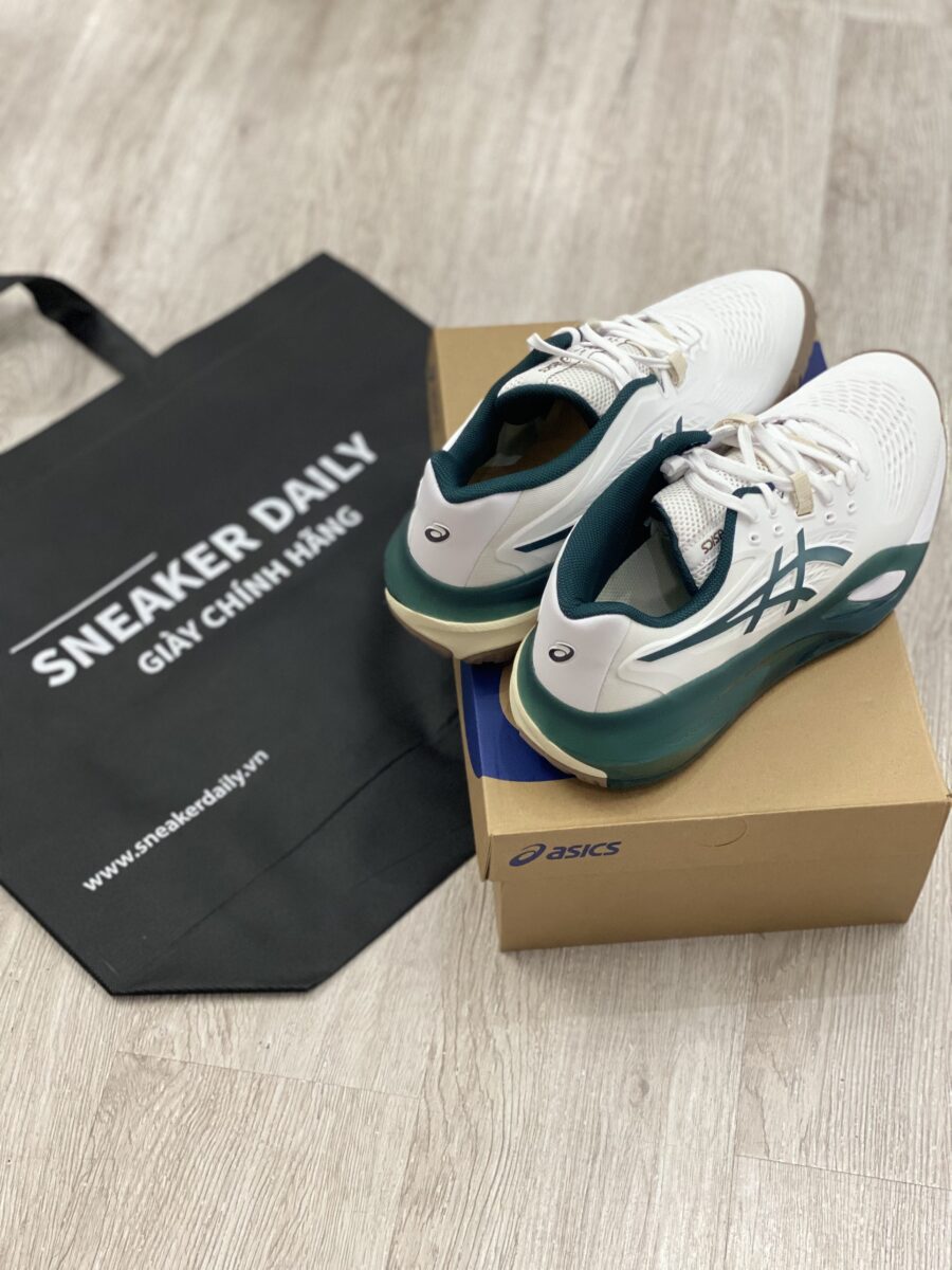 giày asics gel-resolution x 'saxon green' 1041a481-111