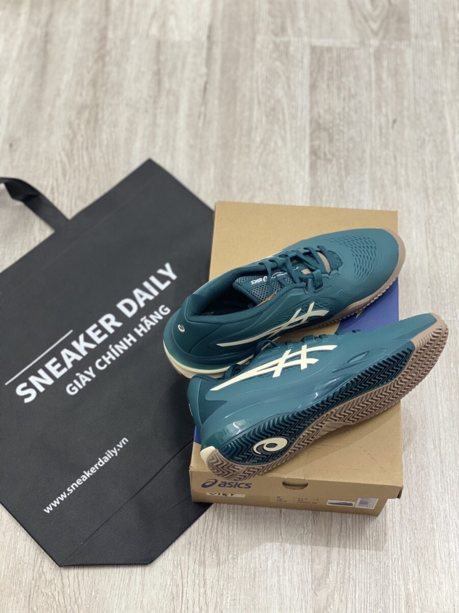 giày tennis/pickleball asics gel-resolution x men's "green" 1041a481-300