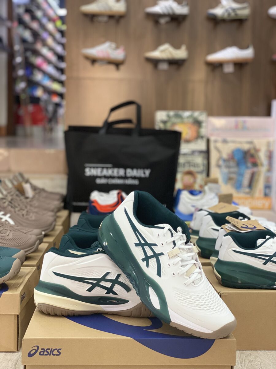 giày asics gel-resolution x 'saxon green' 1041a481-111