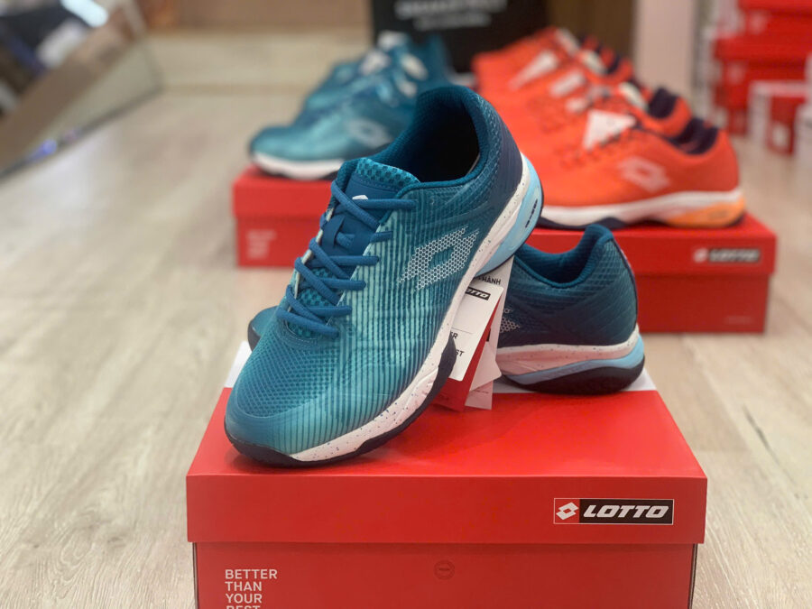giày lotto mirage 300 iii spd all court "turquoise/white" lotte218992