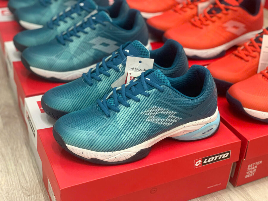 giày lotto mirage 300 iii spd all court "turquoise/white" lotte218992