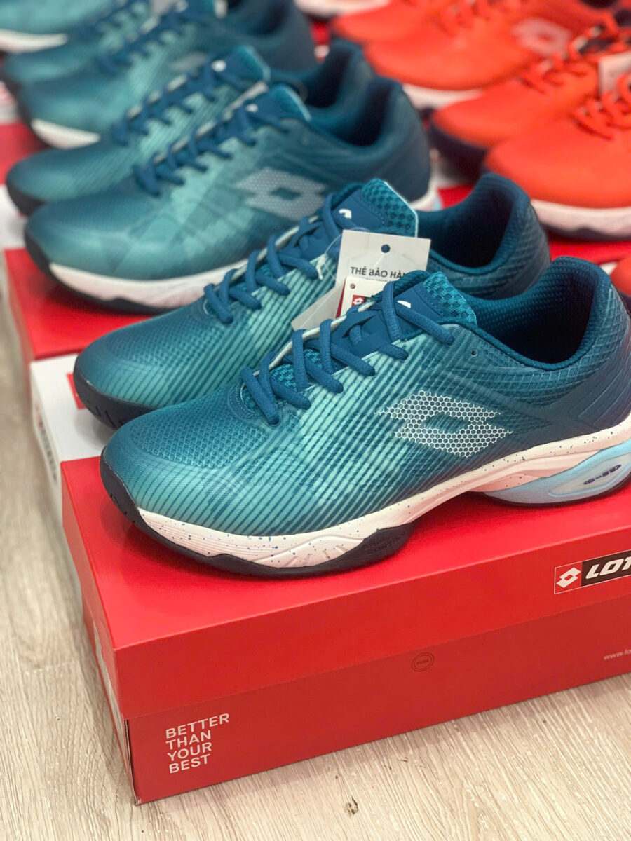 giày lotto mirage 300 iii spd all court "turquoise/white" lotte218992