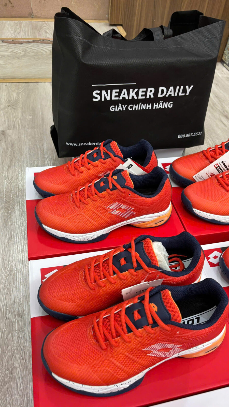 giày lotto mirage 300 iii spd "orange/white" lotte218992
