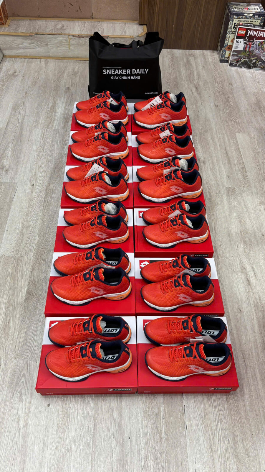 giày lotto mirage 300 iii spd "orange/white" lotte218992