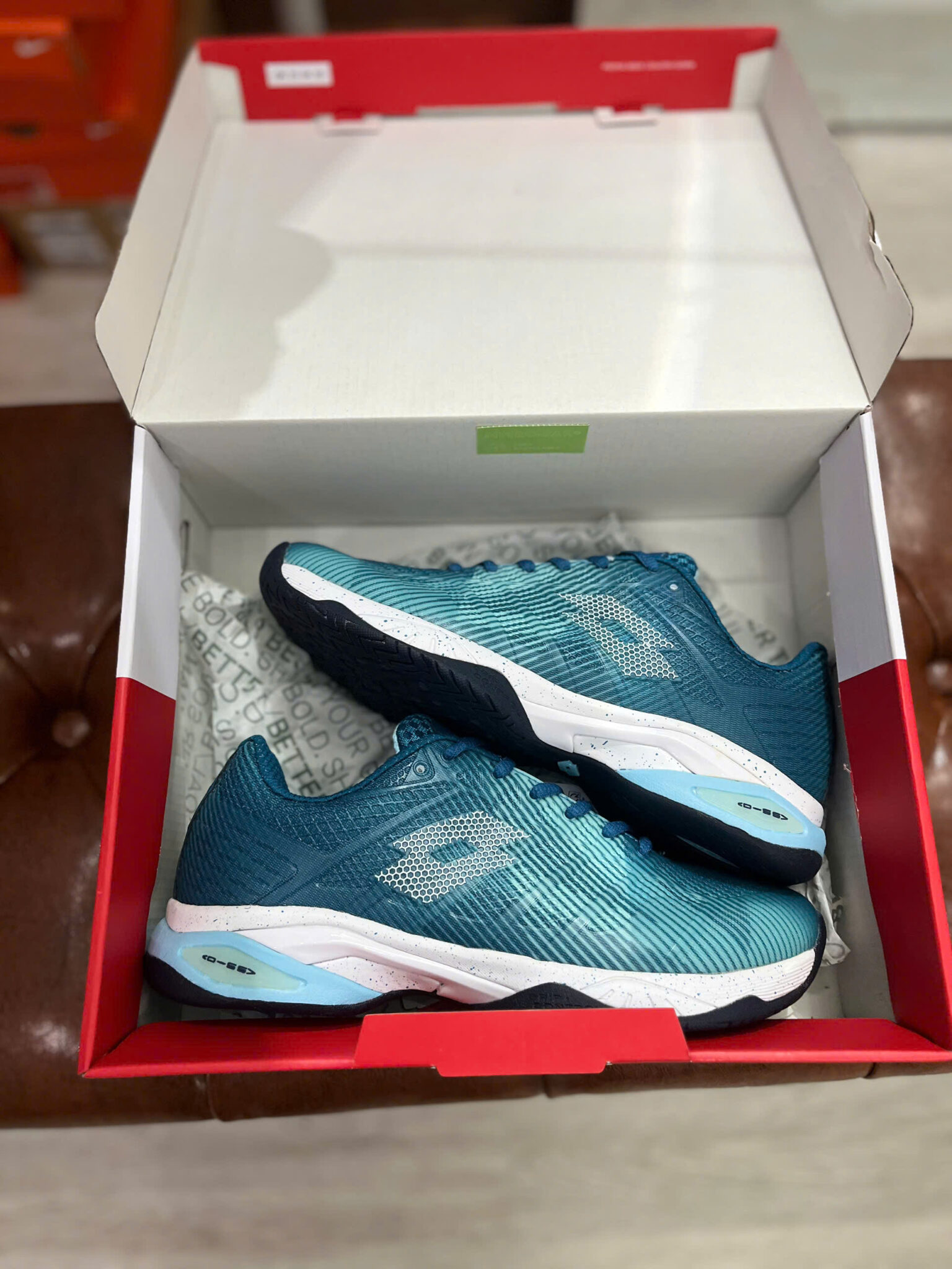 z7144817935609_8679628edea8061ac0c2d328615efe7c giày lotto mirage 300 iii spd all court "turquoise/white" lotte218992