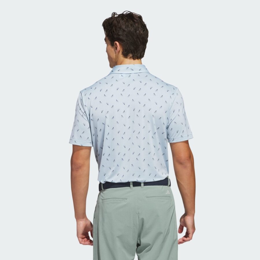 áo adidas polo lưới in họa tiết ultimate365 'wonder blue' jf9003