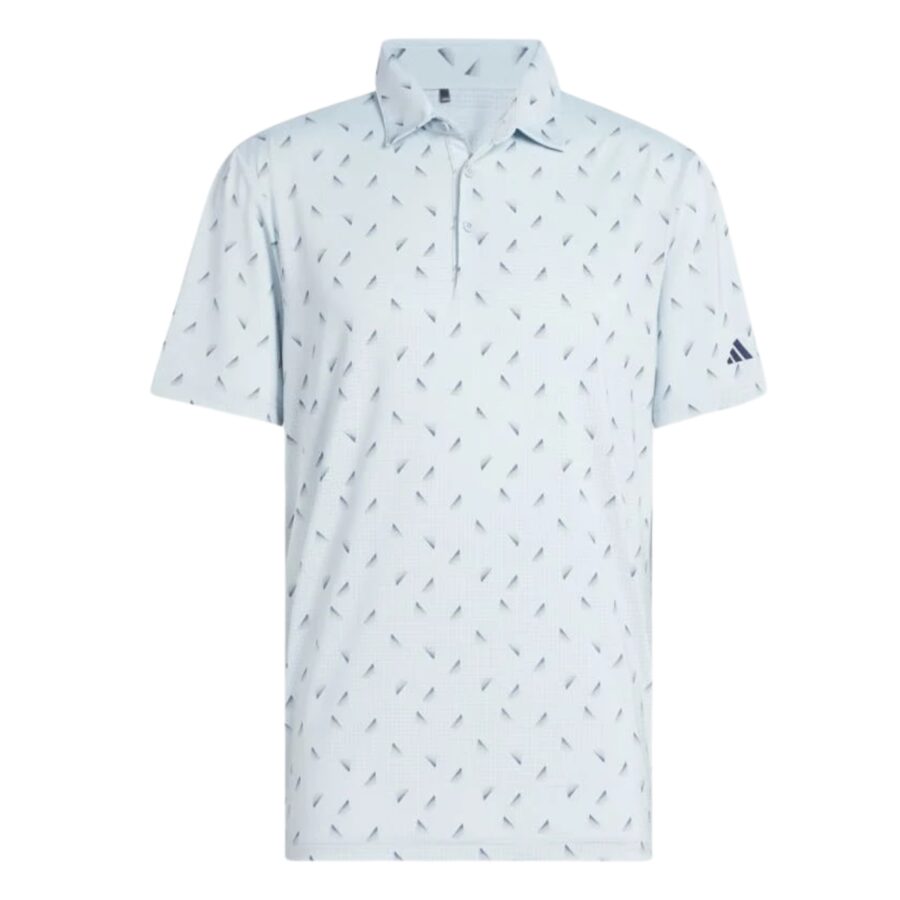 áo adidas polo lưới in họa tiết ultimate365 'wonder blue' jf9003
