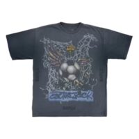 áo travis scott x fc barcelona washed spray logo tee