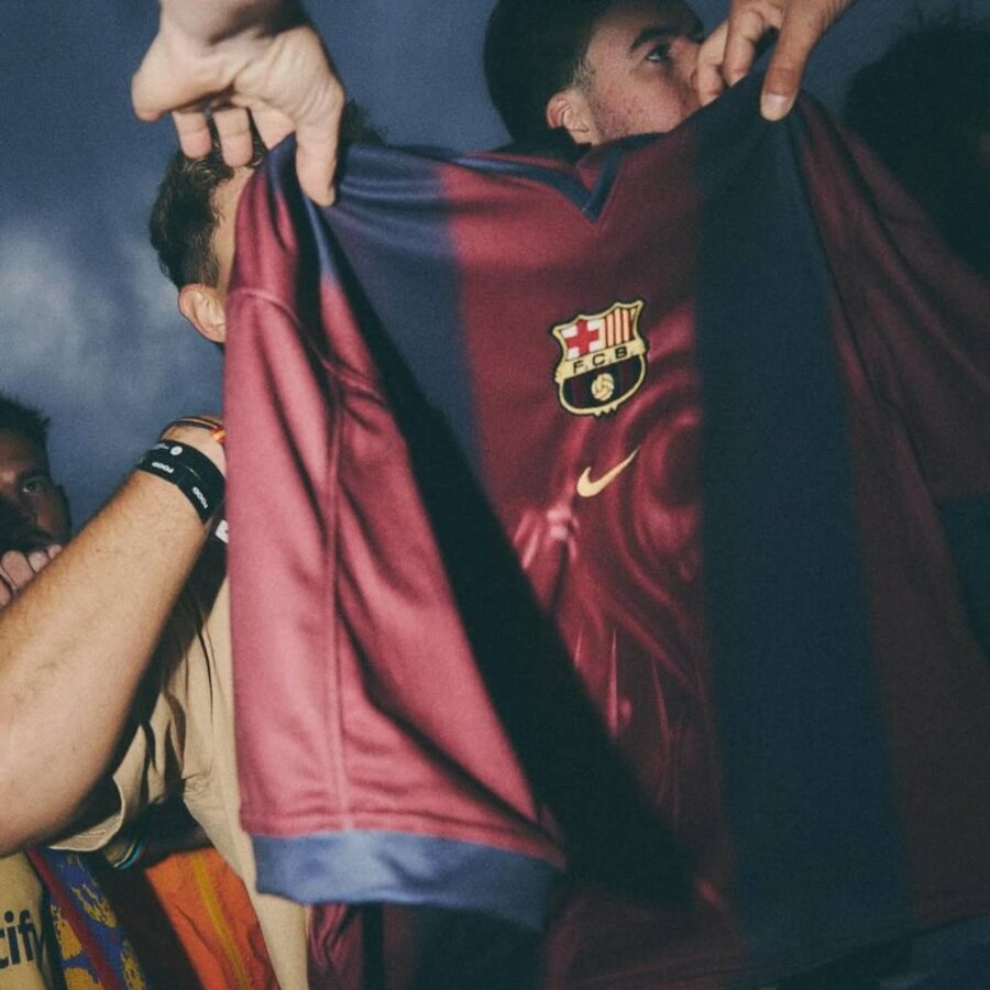 áo travis scott x nike x fc barcelona retro 200001 home skeleton jersey