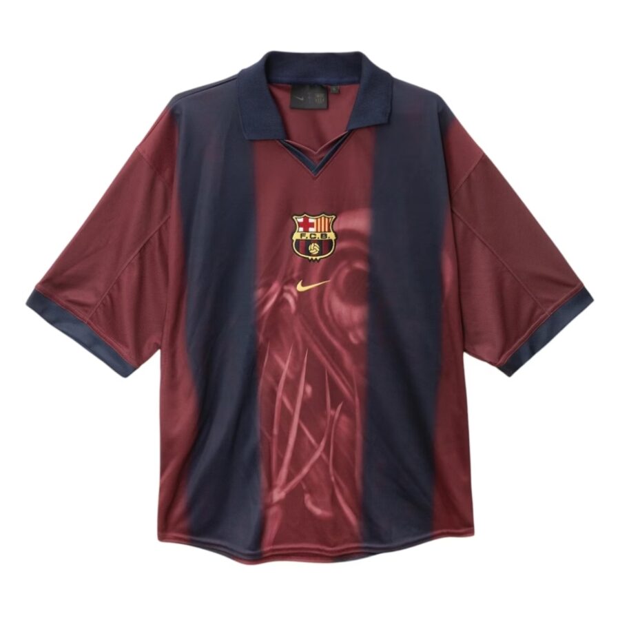 áo travis scott x nike x fc barcelona retro 200001 home skeleton jersey