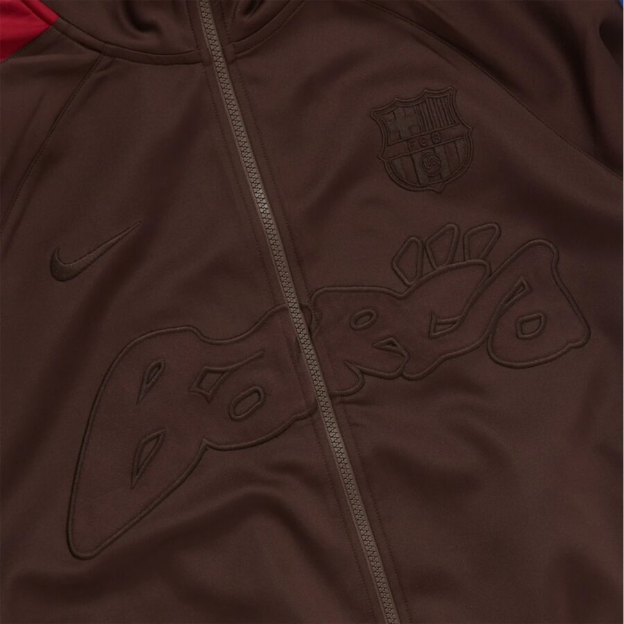 áo travis scott x nike x fc barcelona retro zip anthem jacket