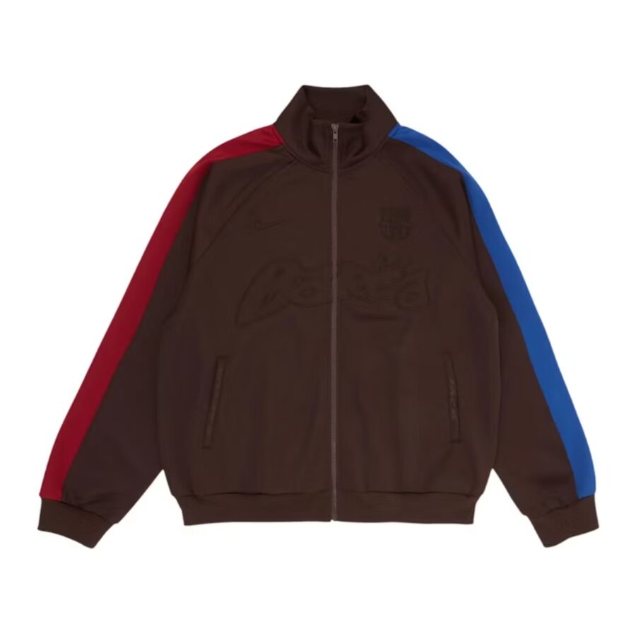 áo travis scott x nike x fc barcelona retro zip anthem jacket