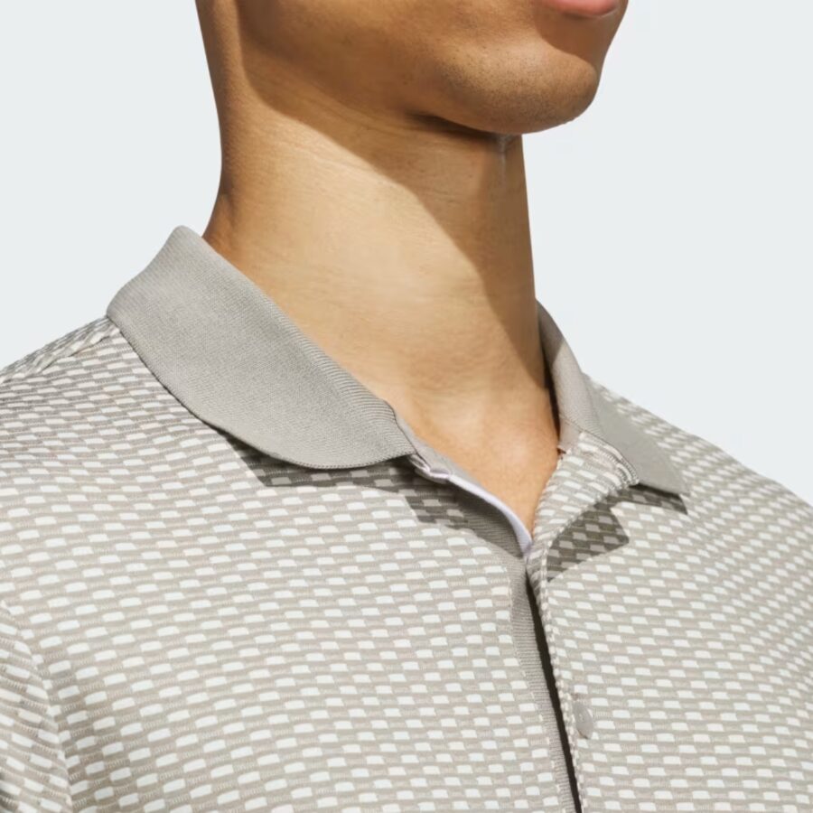 áo adidas polo golf beyond textured nam 'putty beige' jf4882