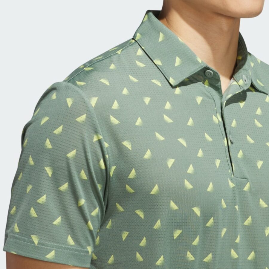 áo adidas polo golf ultimate365 in lưới nam 'silver green' ji6445