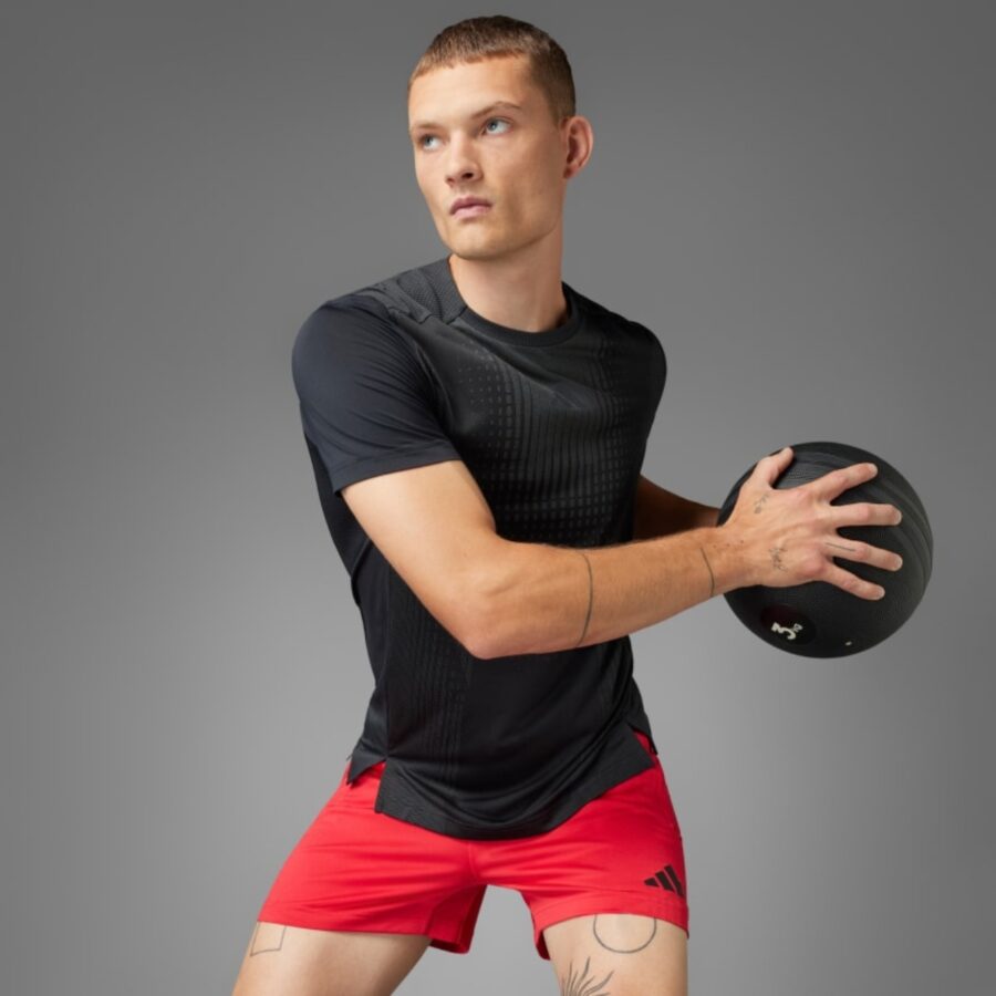áo adidas t-shirt tập luyện airchill tee nam 'black' ji8196