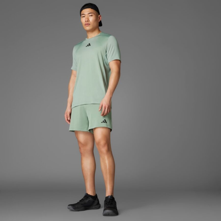 áo adidas t-shirt tập luyện airchill tee nam 'silver green' ji8197