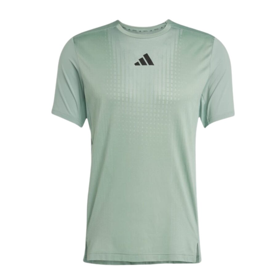 áo adidas t-shirt tập luyện airchill tee nam 'silver green' ji8197