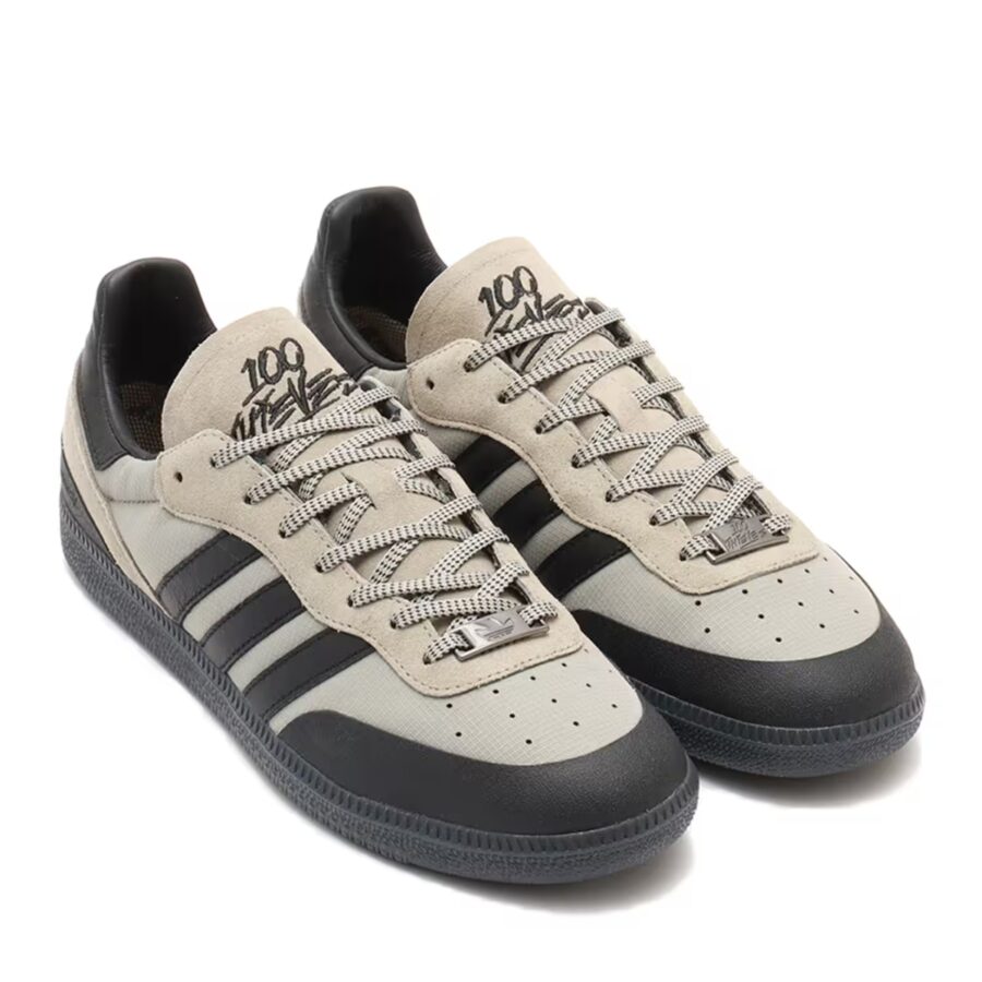 giày adidas 100 thieves palos hills 'silver pebble' jr5536