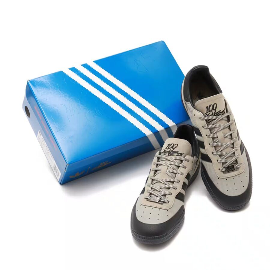 giày adidas 100 thieves palos hills 'silver pebble' jr5536