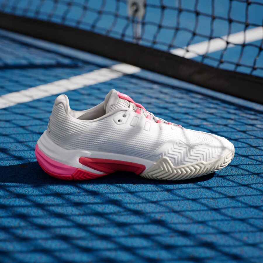 giày tennis/pickleball adidas barricade 13 'cloud white champagne met' ih2967