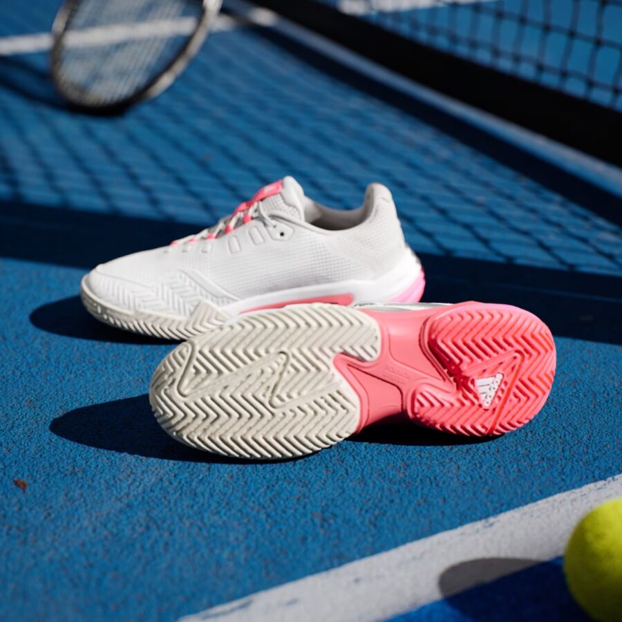giày tennis/pickleball adidas barricade 13 'cloud white champagne met' ih2967