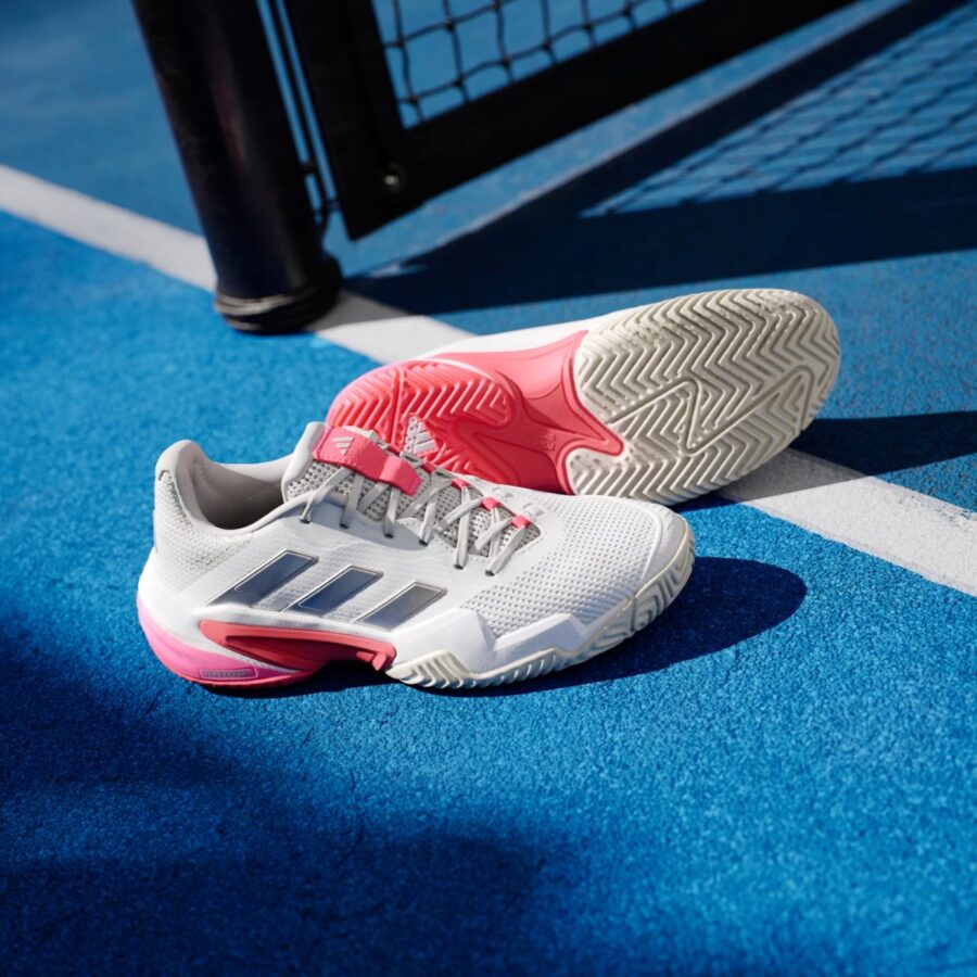 giày tennis/pickleball adidas barricade 13 'cloud white champagne met' ih2967