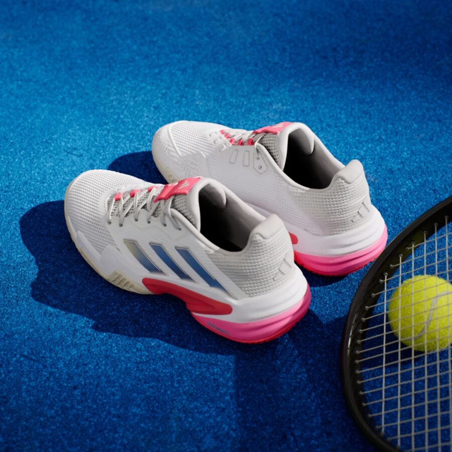giày tennis/pickleball adidas barricade 13 'cloud white champagne met' ih2967